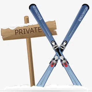 雪橇木牌滑雪素材免抠