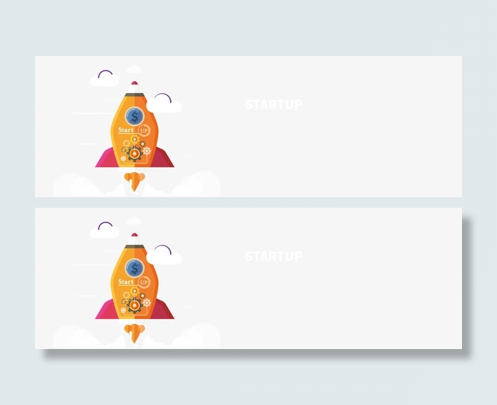 矢量卡通金融科技背景