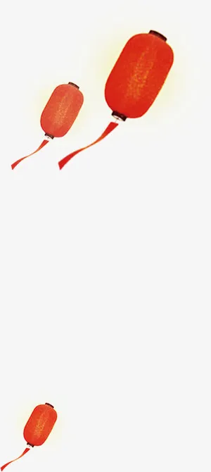 设计海报卡通灯笼发光效果免抠