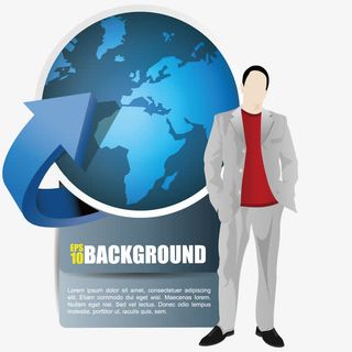 矢量商业数据人物免抠