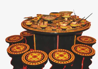 彝族特色的家具免抠