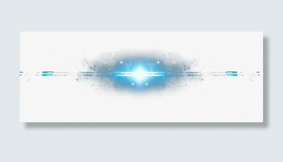 蓝色科技光线素材免抠
