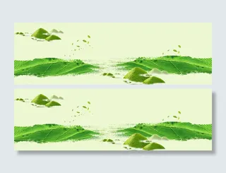 青山绿水背景矢量图高清