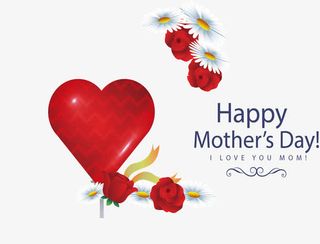 矢量手绘红色爱心免抠