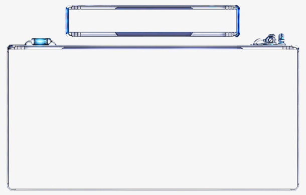 游戏提示 边框 科技感免抠
