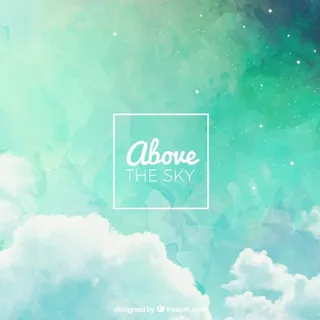 简约蓝色晕染星空背景高清