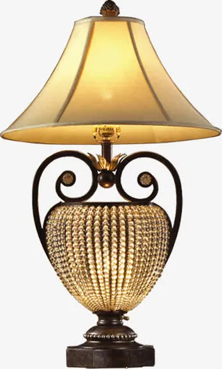 欧式简约台灯设计免抠