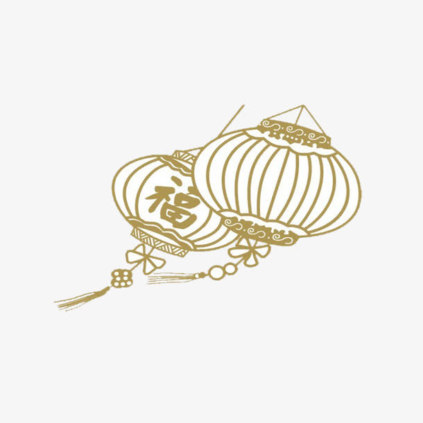 手绘灯笼免抠