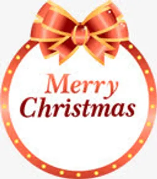 圣诞节发光边框装饰免抠