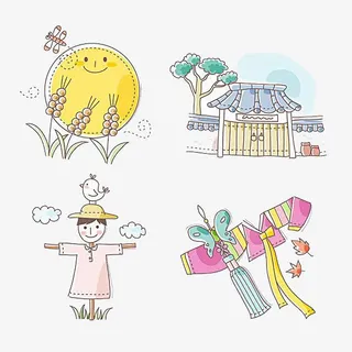 手绘画装饰免抠