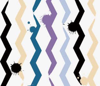 矢量墨迹折线底纹免抠