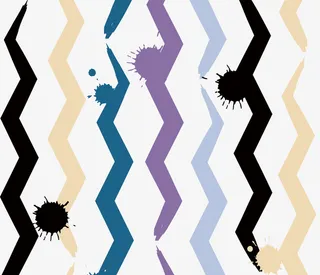 矢量墨迹折线底纹免抠