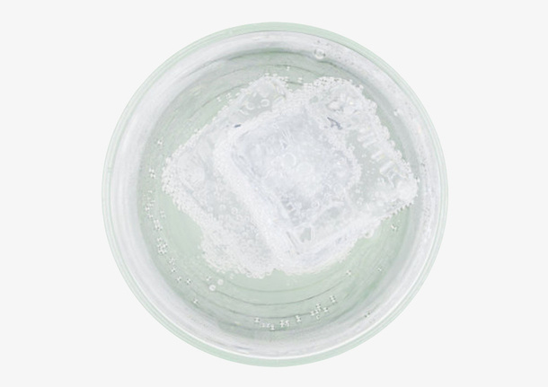 加冰的苏打气泡水俯视图免抠
