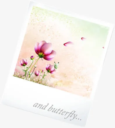 春季清新花朵插图风景免抠