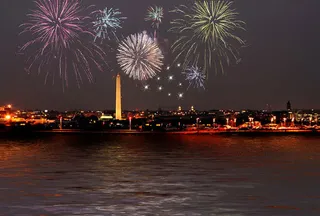 城市烟花摄影免抠