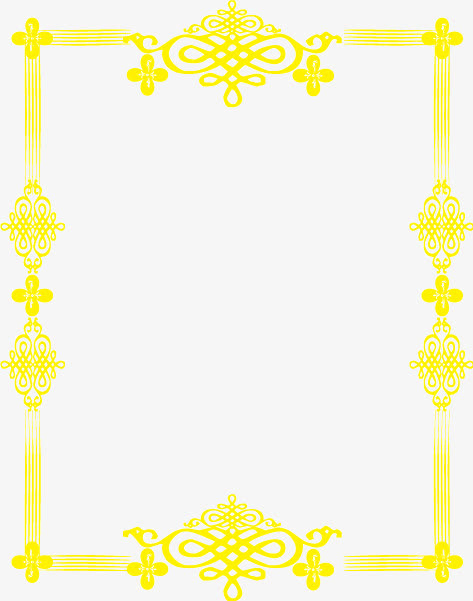 金色边框免抠