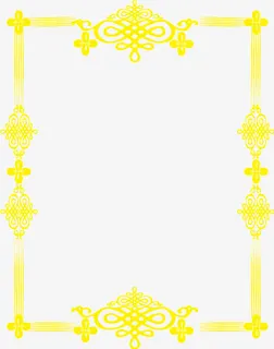 金色边框免抠