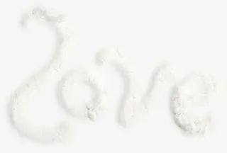 白色爱艺术字免抠