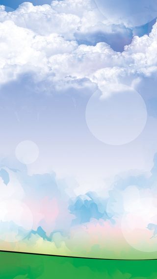 天空草地H5背景高清