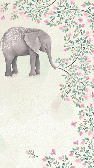 手绘清新文艺背景素材高清