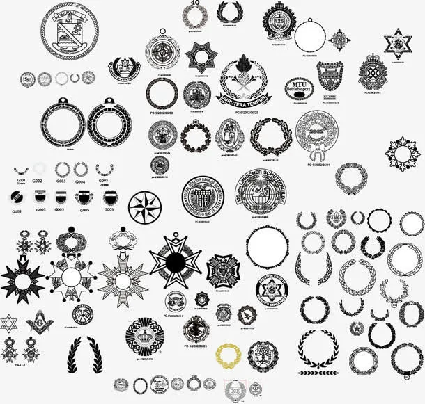 金属工艺品元素矢量图标免抠