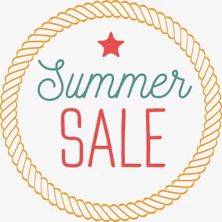 矢量简约促销标签免抠