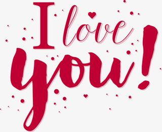 矢量ILOVEYOU免抠