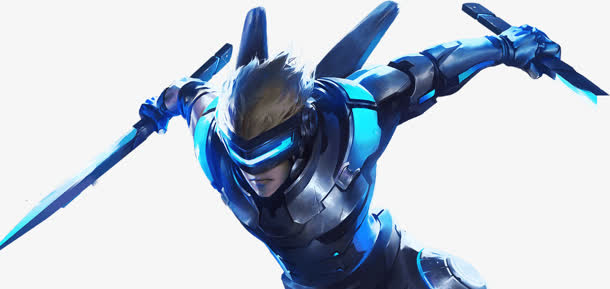 创意科技感元素忍者免抠