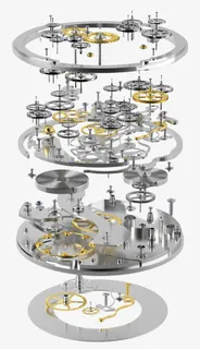 机芯拆解图免抠