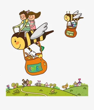 卡通孩子们图案素材免抠