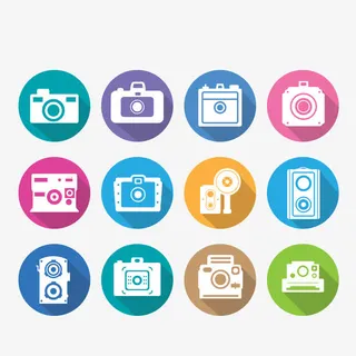 复古照相机矢量图免抠