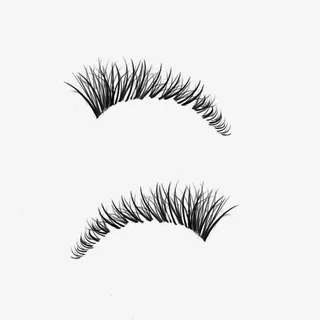 一堆茂密的假睫毛免抠