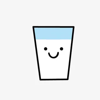 卡通微笑水杯免抠