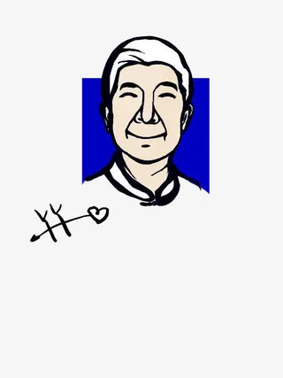 白头发的老爷爷头像免抠