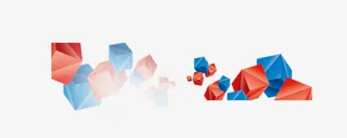 海报彩色方块元素背景