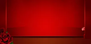 中国风喜庆玫瑰花免抠