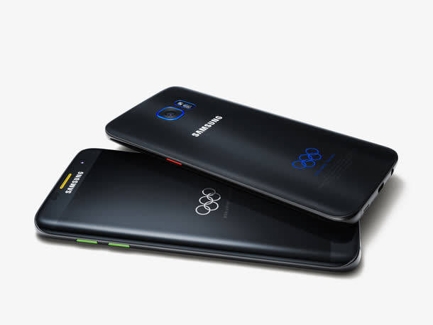 奥运典藏版三星S7edge素材免抠