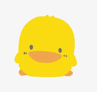 可爱小黄鸭免抠