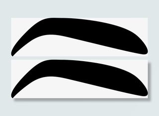 粗壮弯曲眉毛素材图免抠