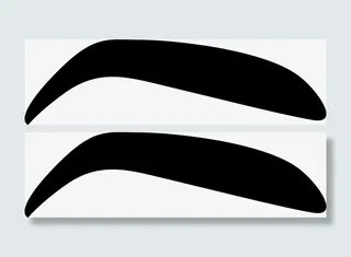 粗壮弯曲眉毛素材图免抠