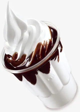 冰淇淋圣代免抠