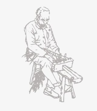 唯美卡通手绘木匠免抠