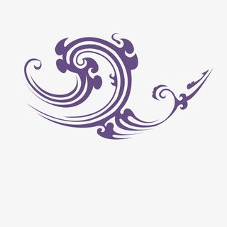 手绘云纹底纹海报装饰图案免抠