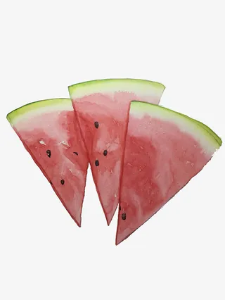 水彩三片西瓜免抠