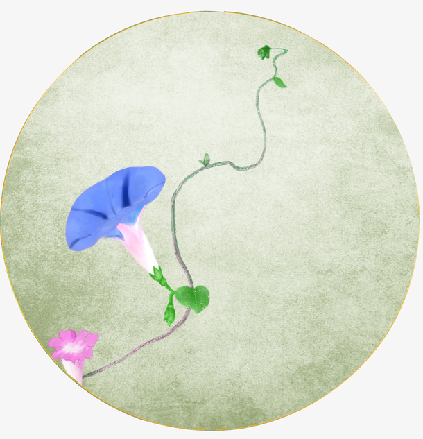 春天牵牛花免抠素材免抠