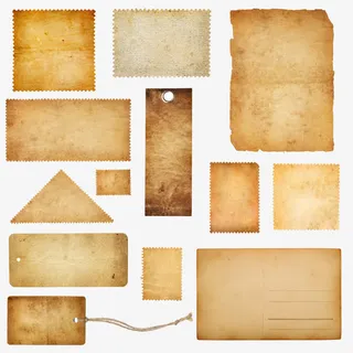 复古纸张免抠
