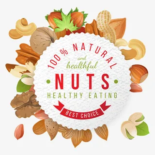 手绘各种坚果图标设计免抠免抠