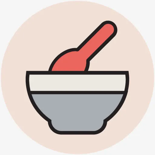 手绘婴儿用品图标 餐具图标免抠