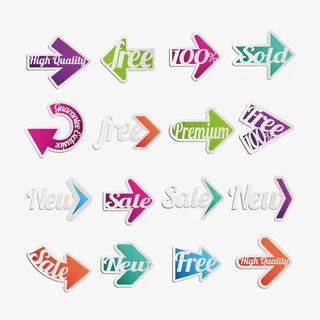 创意箭头矢量素材免抠