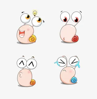 可爱小蜗牛免抠